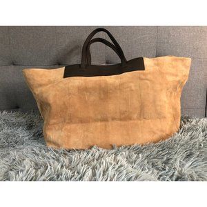 Fendi suede open tote bag